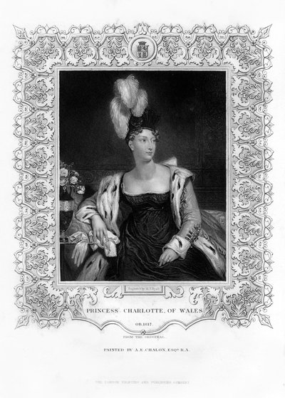 Prinsessan Charlotte Augusta av Wales, 1800-talet. av Henry Thomas Ryall