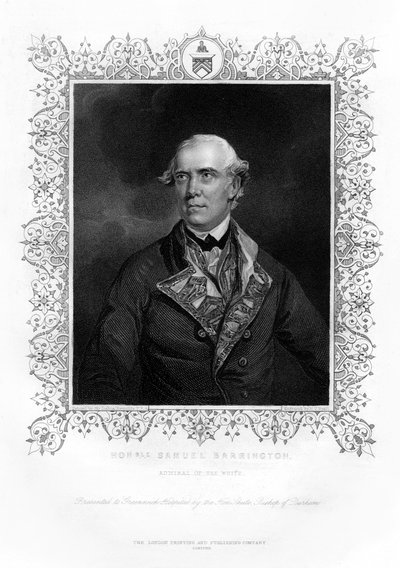 Samuel Barrington, brittisk amiral, 1800-talet. av Henry Thomas Ryall
