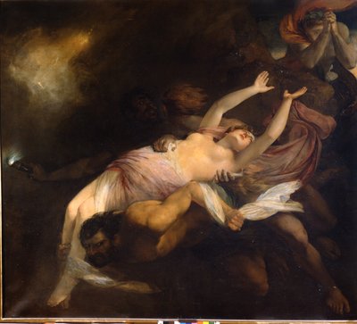 Eurydice kidnappad på Orphee, Henry Thomson (1773 - 1843), oljemålning. av Henry Thomson