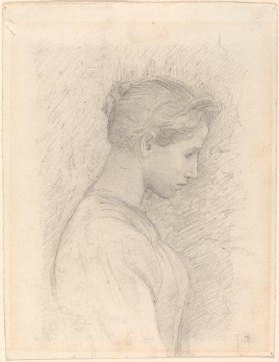 プロフィールスウェーデン語の若い女性 av Henry Tonks