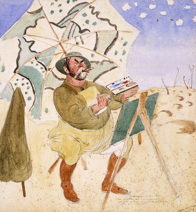 John Singer Sargent målning av Henry Tonks