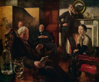 Lördagskväll i Vale, 1928-9 av Henry Tonks
