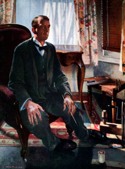 Självporträtt, 1909, 1926 av Henry Tonks