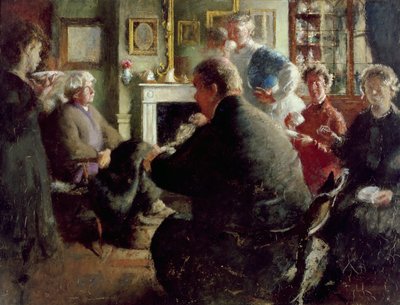 Steer at Home, 109 Cheyne Walk (på julafton) c.1929-30 av Henry Tonks