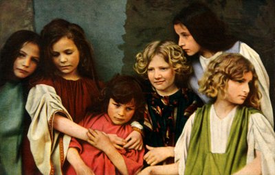Barnartister i Passionsspelet Oberammergau, 1922. av Henry Traut