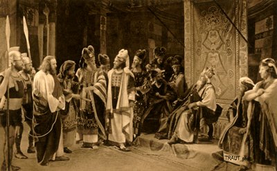 Jesus före Herodes, 1922. av Henry Traut
