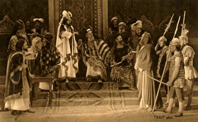 Jesus inför Sanhedrin, 1922. av Henry Traut