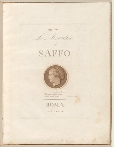 Sapphos äventyr av Henry Tresham