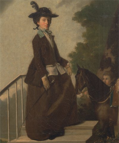 Elizabeth Bridgman, konstnärens syster av Henry Walton