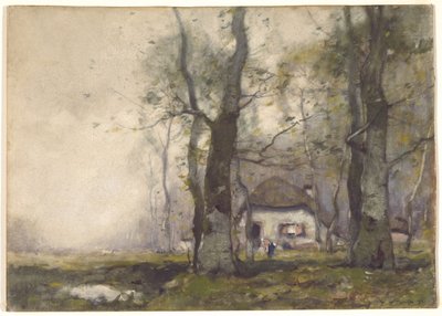 Lodge in the Woods, 1891 (wc på papper) av Henry Ward Ranger