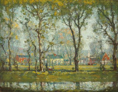 New England Village av Henry Ward Ranger