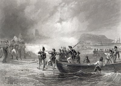 Försök av den franska flottan att landa i Bantry Bay, Cork 1796 av Henry Warren
