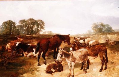 En sammankomst på Hampstead Heath av Henry Weekes