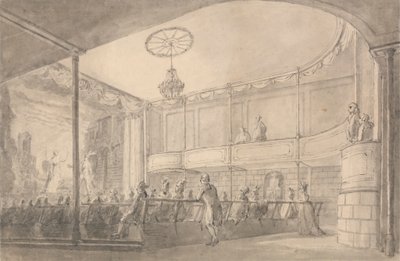 Interiör av Brandenburgs husteater, Hammersmith av Henry Wigstead