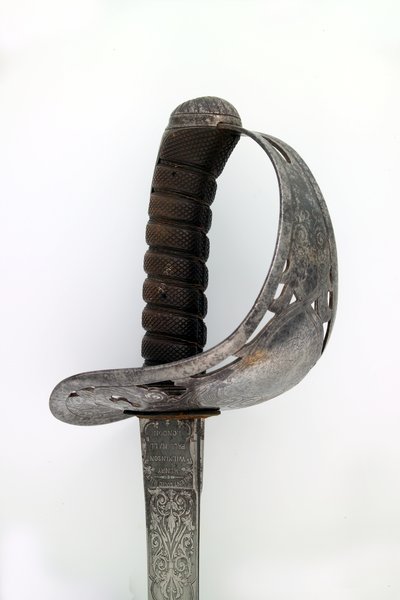 Artilleriofficers svärd tillhörande kapten Tyrwhitt Pulman, Bengal Artillery, 1859 av Henry Wilkinson