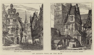 En artistturné på huvudgatan av Henry William Brewer