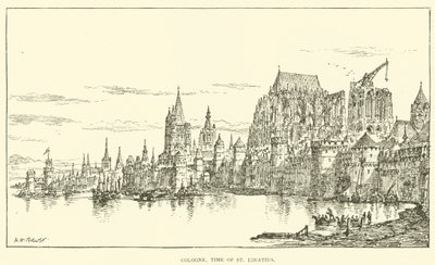 Köln, St Ignatius tid (gravyr) av Henry William Brewer