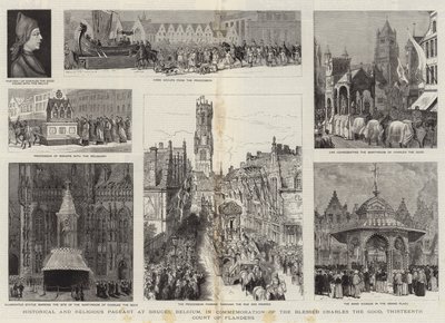 Historisk och religiös festtävling i Brygge, Belgien, till minne av den välsignade Karl den gode, trettonde greven av Flandern av Henry William Brewer