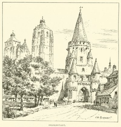 Ingolstadt (gravyr) av Henry William Brewer
