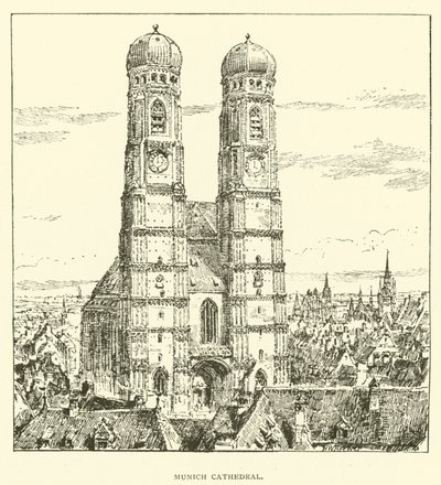 Münchens katedral (gravyr) av Henry William Brewer