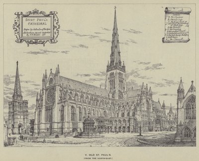 Old St Pauls, från nordost av Henry William Brewer