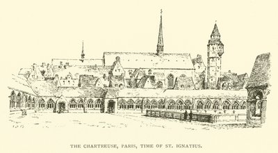 Chartreuse, Paris, St Ignatius tid (gravyr) av Henry William Brewer