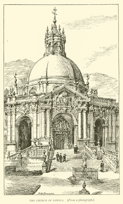 Kyrkan i Loyola (gravyr) av Henry William Brewer