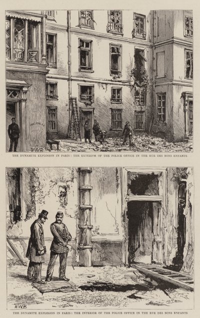 Dynamitexplosionen i Paris av Henry William Brewer