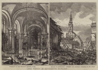Översvämningarna i Buda-Pesth, Ungern av Henry William Brewer