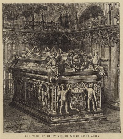 Henrik VII:s grav i Westminster Abbey av Henry William Brewer