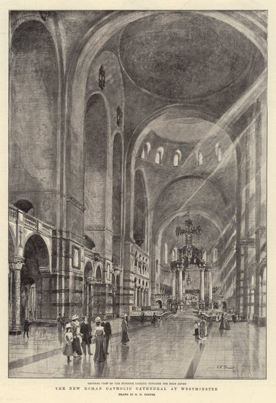 Den nya romersk-katolska katedralen i Westminster av Henry William Brewer