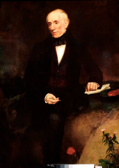Porträtt av William Wordsworth (1770-1850) Brittisk poetmålning av Henry William Pickersgill (1782-1875) 1800-talets London, National Portrait Gallery av Henry William Pickersgill