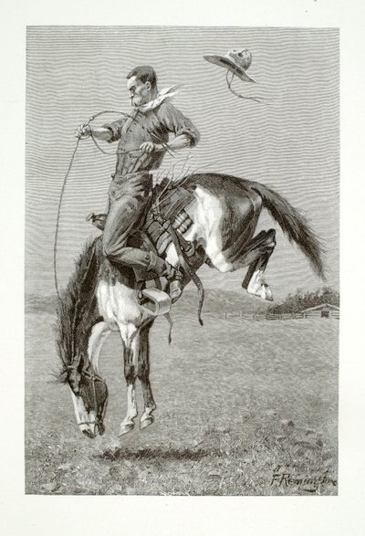 En bockande bronco av Henry Wolf