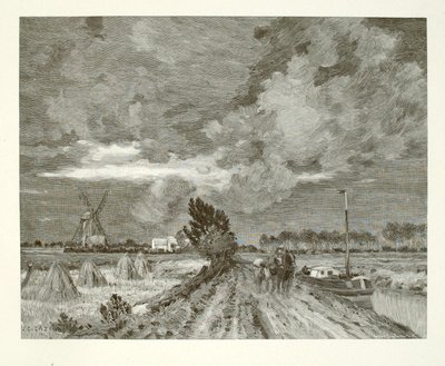 Storm som närmar sig (Canal St. Omer) av Henry Wolf