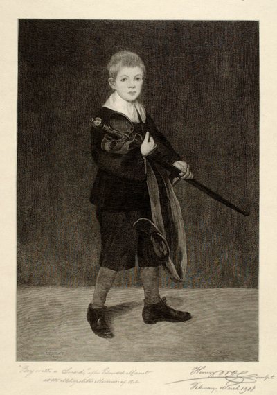 Pojke med svärd av Henry Wolf