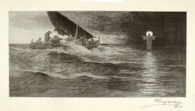 Kristus vandrar på havet av Henry Wolf