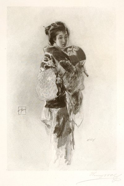 Japansk flicka (The Musmee) av Henry Wolf