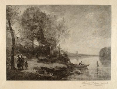 La Riviere a la Tour Lointaine av Henry Wolf