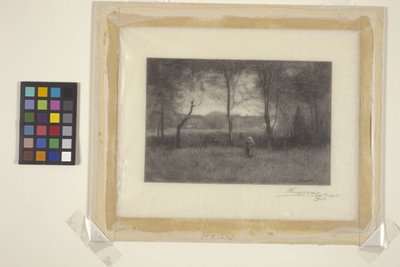 風景（木版画）スウェーデン語 av Henry Wolf