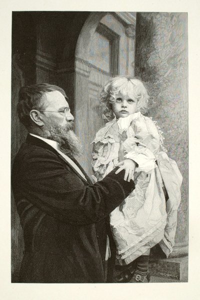 Lenbach och hans barn av Henry Wolf