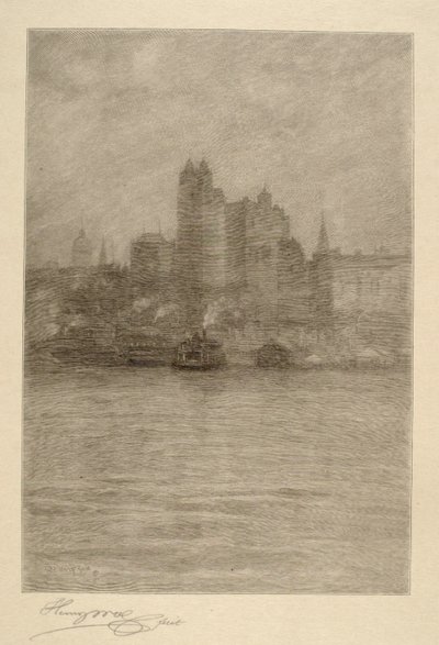 Nedre New York i en dimma av Henry Wolf