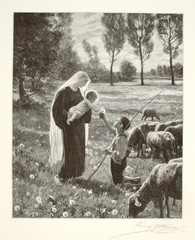 Maria möter en herdepojke av Henry Wolf