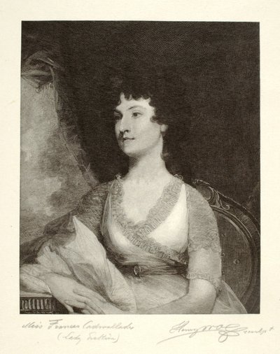 Miss Frances Cadwalader (Lady Erskine) av Henry Wolf