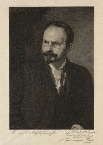 Självporträtt, 1905. av Henry Wolf