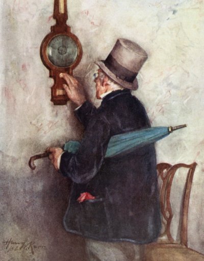 Annals of the Parish: A Morning Consultation (färg litho) av Henry Wright Kerr