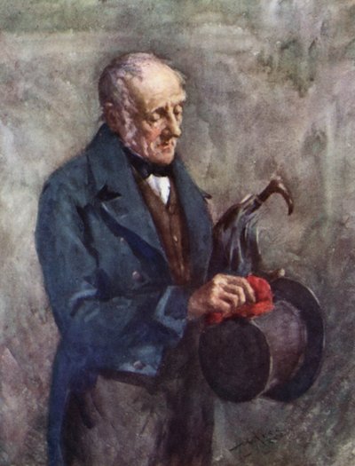 Annals of the Parish: Förberedelser för Kirken (färg litho) av Henry Wright Kerr