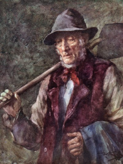 Annals of the Parish: The Roadman (färg litho) av Henry Wright Kerr