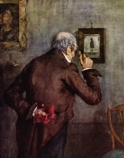 Annals of the Parish: The Silhouette (färg litho) av Henry Wright Kerr