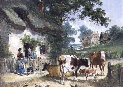 Gamla gården, c.1841 av Henry and Charles (attr.to) Shayer