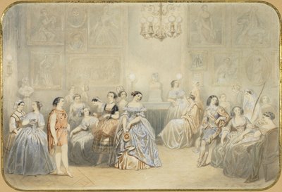 Élisa Rachel i foajén till Comédie Française av Henry de Montault